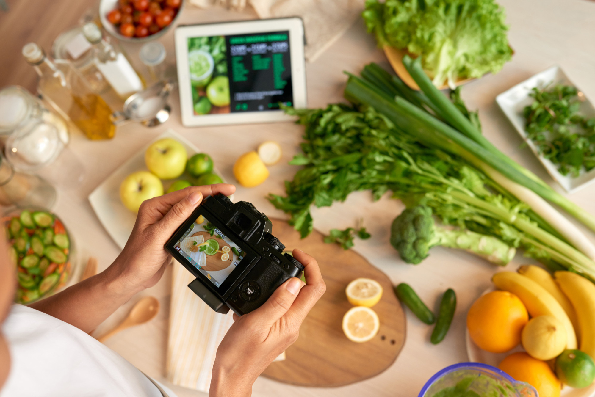 Fresh healthy food assortment